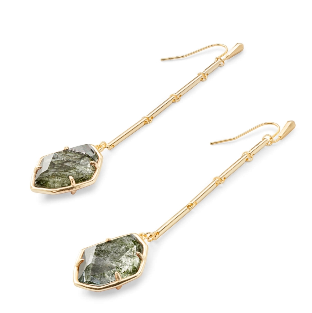 Kendra Scott Charmian Drop Earrings, in Sage Mica